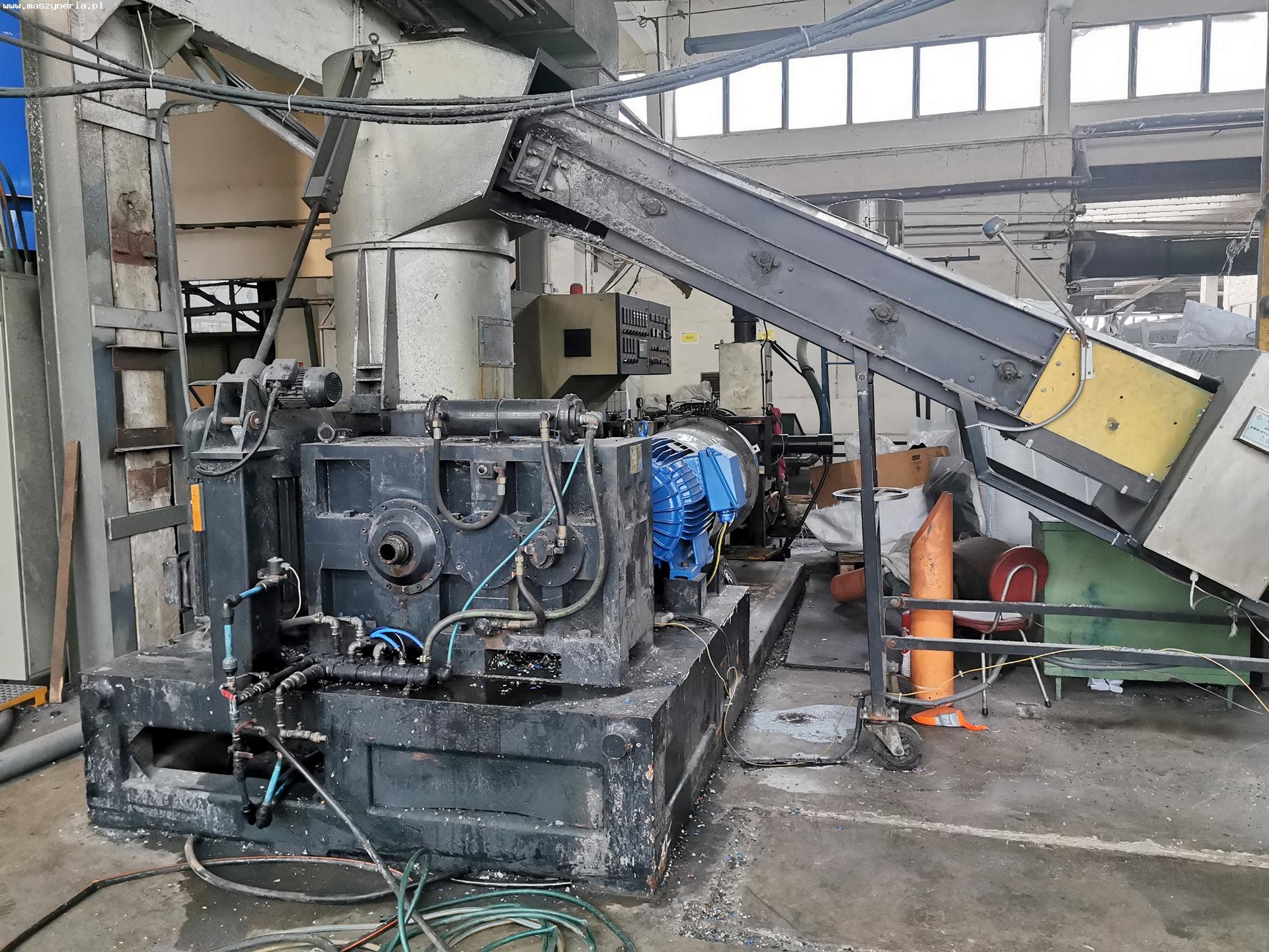 Linea di riciclaggio e granulazione plastica PE 300 in vendita - foto 3